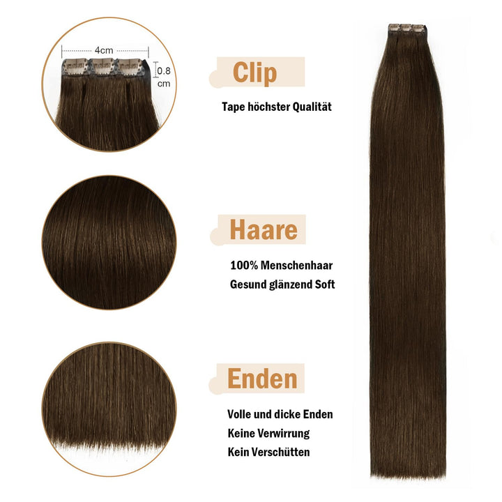 Beyond Your Thought Clip in Extensions Echthaar, 100% Remy Echthaar für haarverlängerung echthaar gl