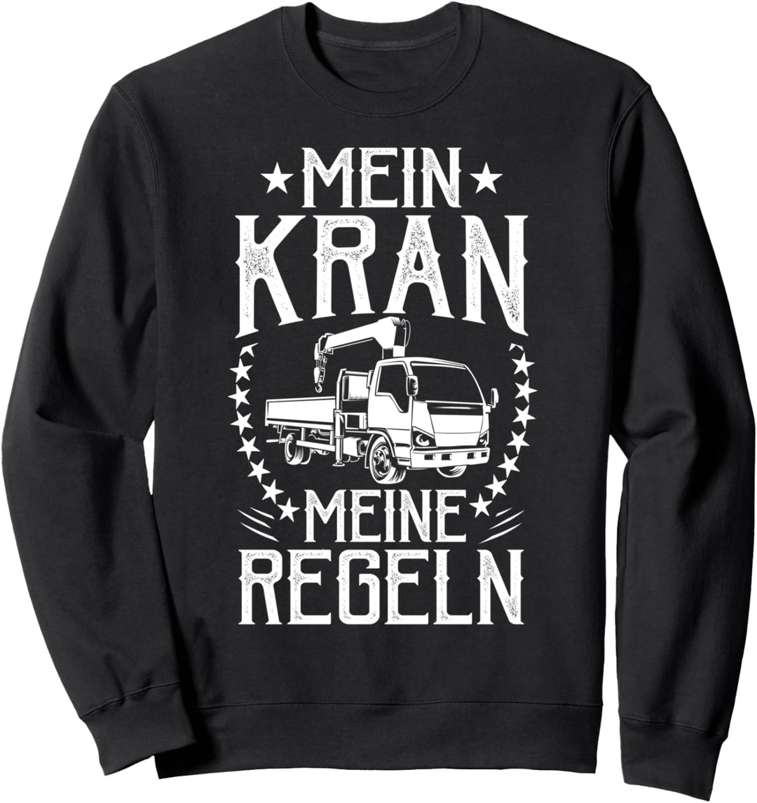 Autokran Autoranführer Bauarbeiter Kostüm Kranführer Sweatshirt