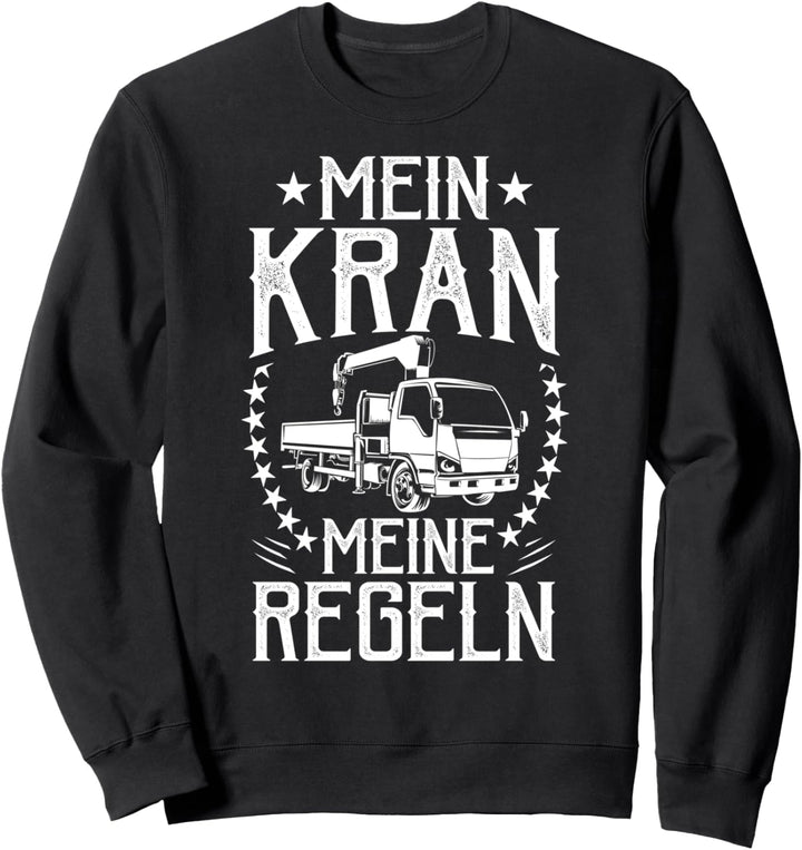 Autokran Autoranführer Bauarbeiter Kostüm Kranführer Sweatshirt