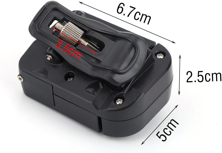 VGEBY Angelschnurzähler, Clip-On Digital Angelschnurfinder Mechanischer Zähler Angelzubehör Schnurzä