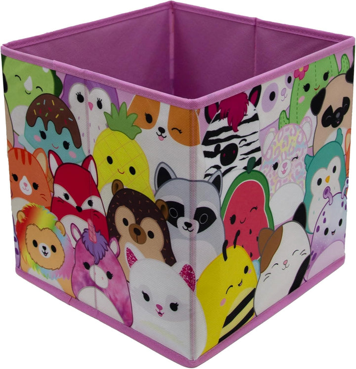 Character World Squishmallows Offiziell lizenzierte Aufbewahrungsboxen, faltbar, Katze, Einhorn-Desi