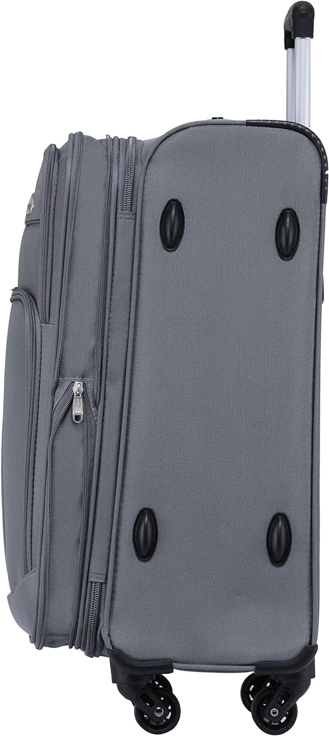 BEIBYE 4 Rollen Reisekoffer 3tlg.Stoffkoffer Handgepäck Kindergepäck Gepäck Koffer Trolley Set-XL-L-