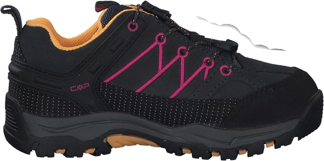CMP Jungen Kids Rigel Low Shoes Wp Trekking-Schuhe, 28 EU Anthrazit Pink Antracite Bouganville
