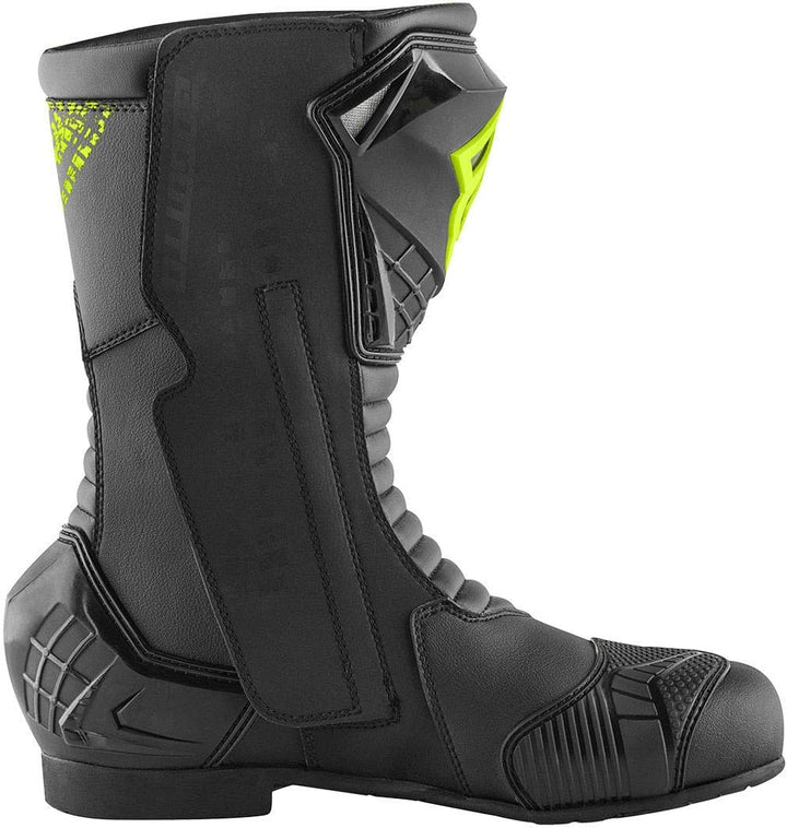 Bogotto Losail Evo Motorradstiefel, schwarz/neon-gelb, 48 48 EU Schwarz Neon Gelb, 48 EU Schwarz Neo