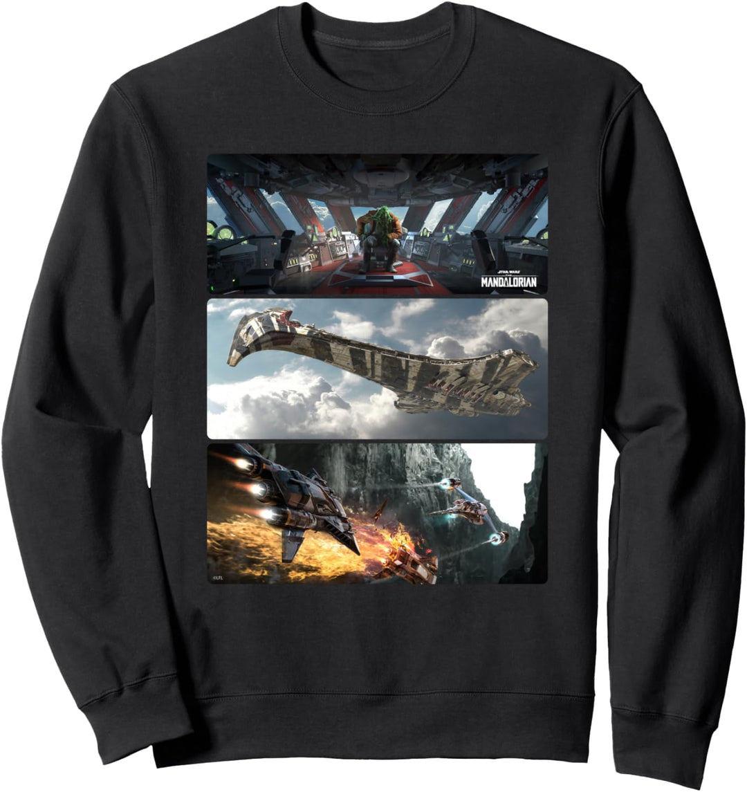 Star Wars The Mandalorian Season 3 Pirate Battle Concept Art Sweatshirt