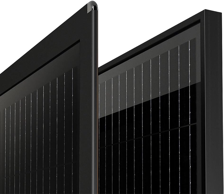 revolt Balkonkraftwerk: 2er-Set ultradünne &amp; superleichte monokristalline Solarmodule, 2X 215W (Balk