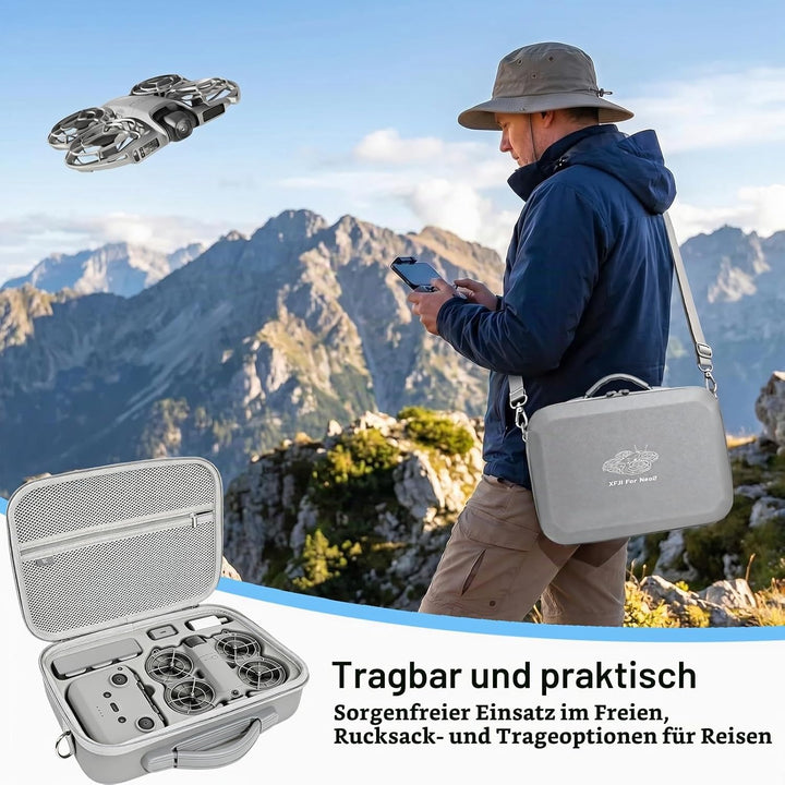 Tasche für DJI Neo 2 Fly More Combo, Neo 2 Tasche Hartschalen Case für DJI Neo 2 Zubehör, Kompakte R