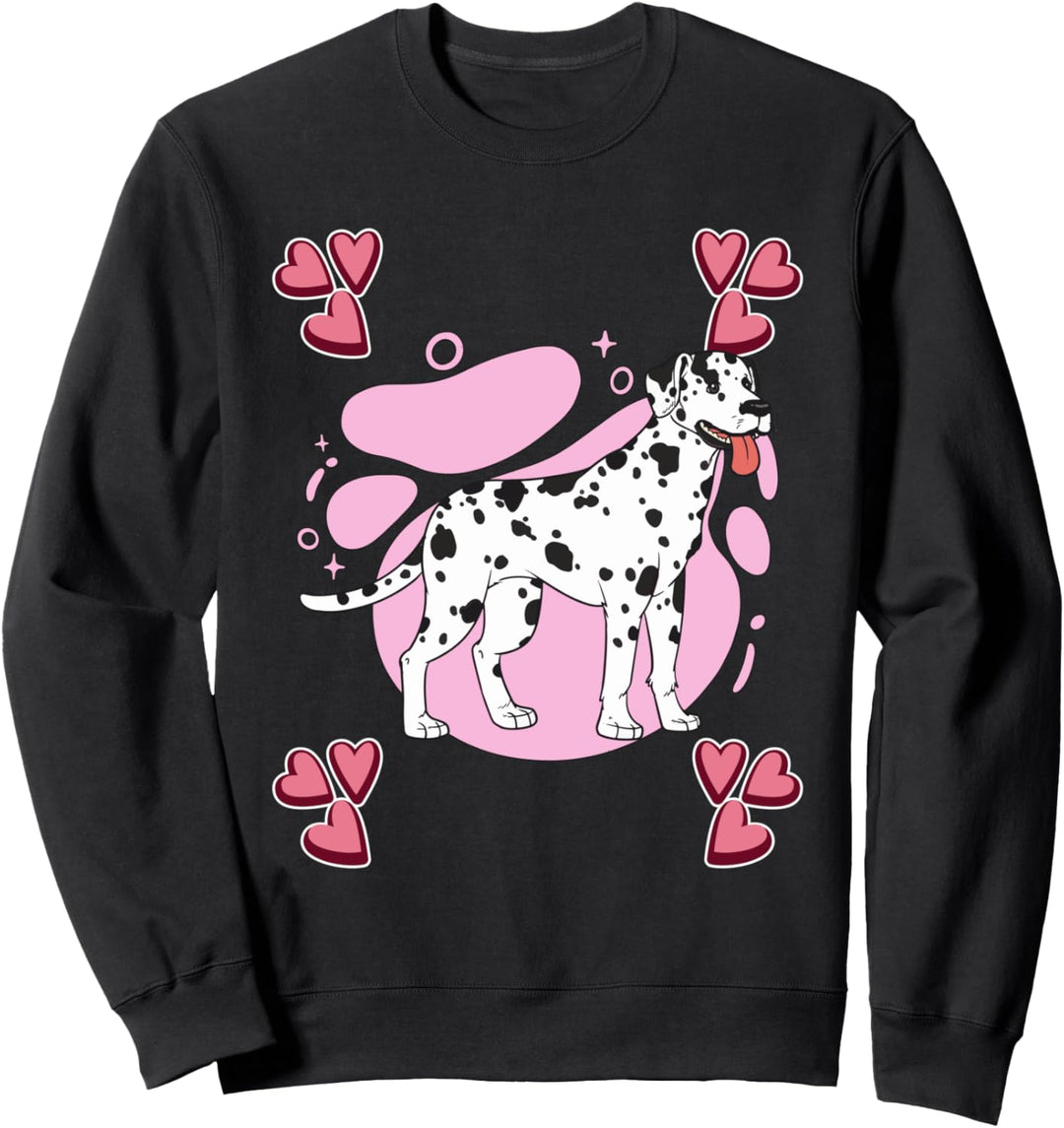 Damen Dalmatiner Zeichnung Mädchen Dalmatiner Sweatshirt