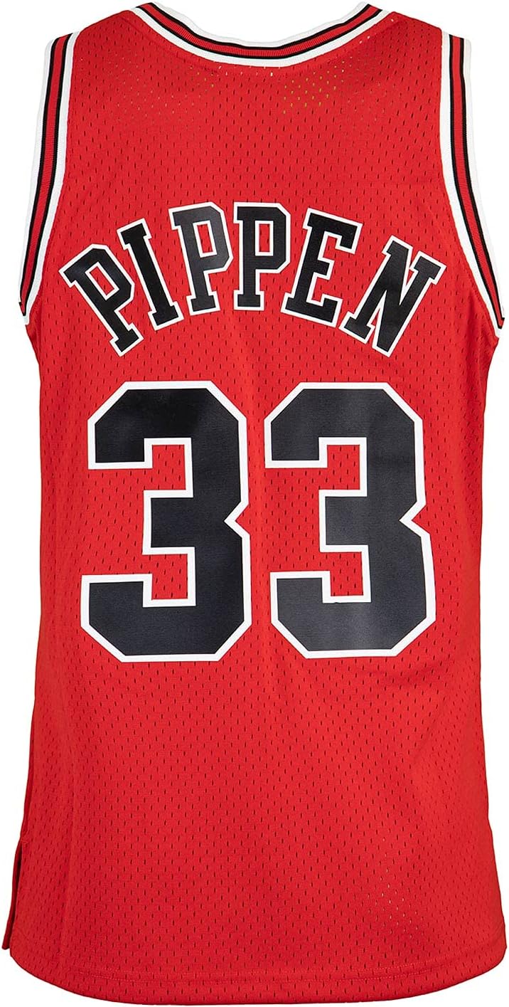 Mitchell & Ness Swingman Scottie Pippen Chicago Bulls 97/98 Trikot Jersey L Rot, L Rot