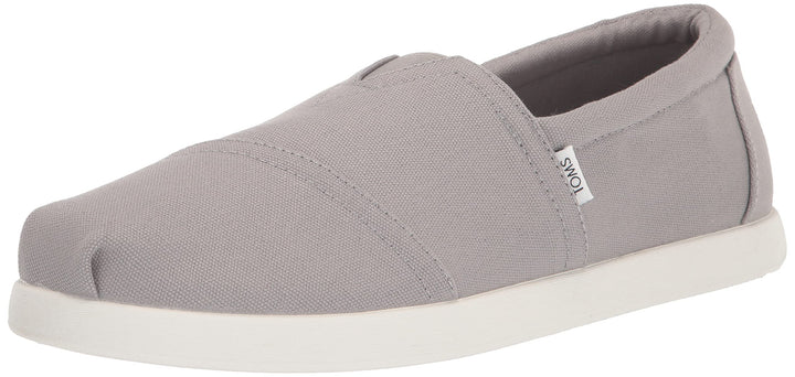 TOMS Herren Alp FWD Flacher Slipper 46 EU Grau Recycelte Baumwollleinwand, 46 EU Grau Recycelte Baum