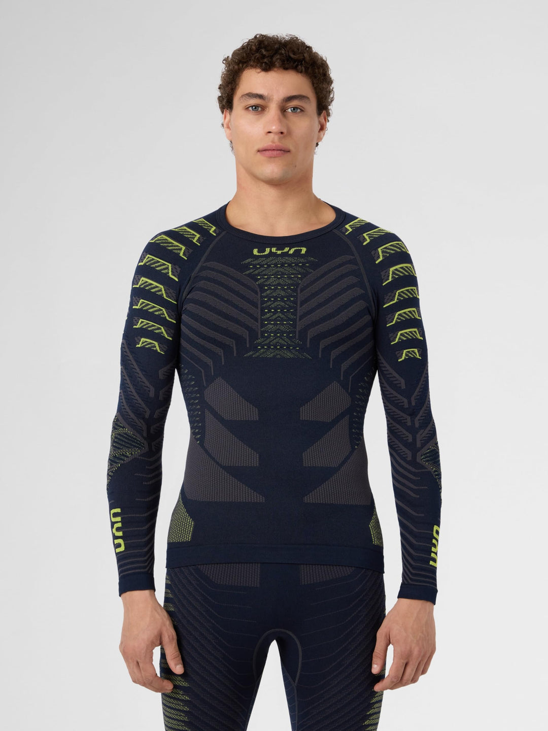 UYN Resilyon Thermoshirt Herren, Hohe Kompression, Biofaser Natex, Muskelunterstützung, Atmungsaktiv