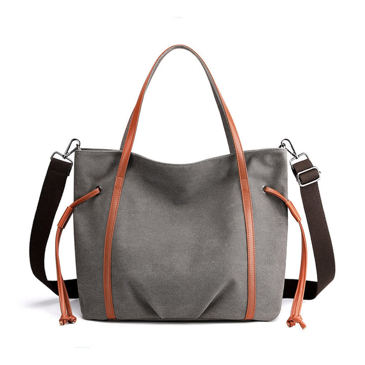 PORRASSO Casual Schultertasche Damen Segeltuch Handtasche Umhängetasche Mädchen Hobotasche Crossbody