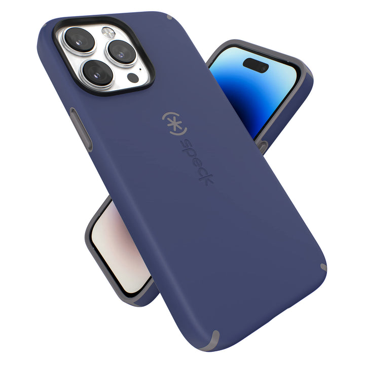 Speck Products CandyShell Pro Schutzhülle für iPhone 14 Pro Max, Preussischblau/Wolkengrau, Preussis