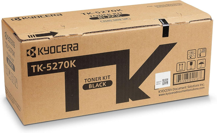 Kyocera TK-5270K Schwarz. Original Toner-Kartusche KYOTK5270K. Kompatibel für P6230cdn, M6230cidn un