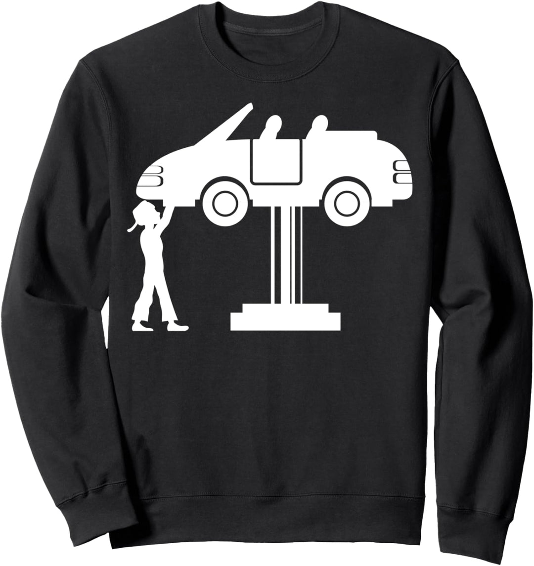 KFZ Mechaniker Autohaus Hebebühne Mechatroniker Werkstatt Sweatshirt