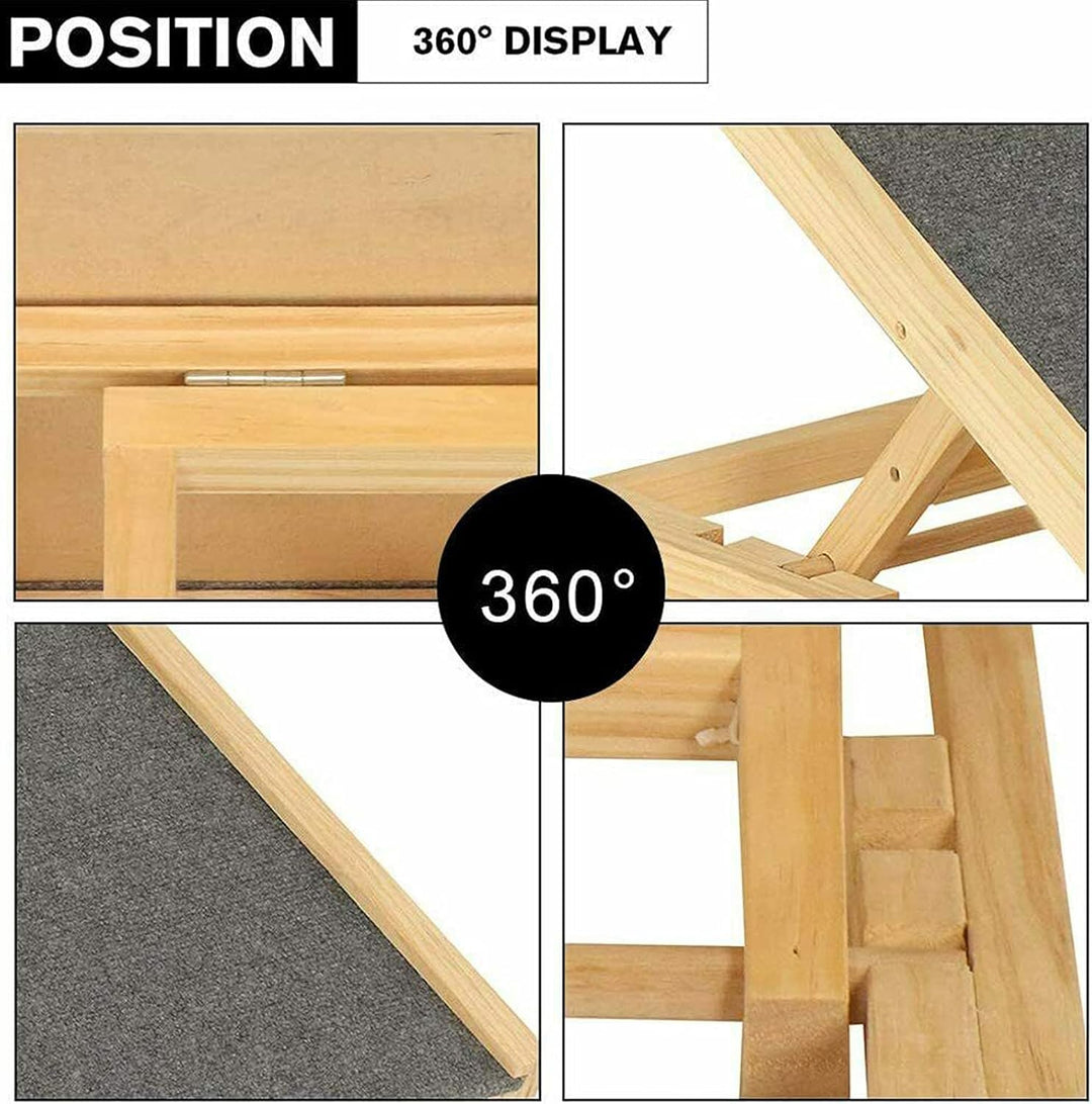 Hunderamp Holz Dog Ramp Indoor &amp; Outdoor, aus Echtholz, mit 2 Höhenverstellbar und Rutschfestem Tepp