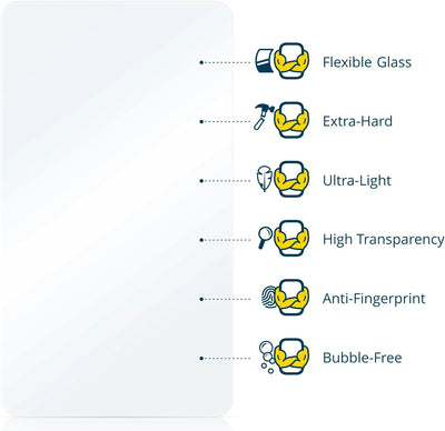BROTECT Panzerglasfolie für Getac F110 G6 (3 Stück) Schutzglas Schutzfolie [Extrem Kratzfest 9H, Ant