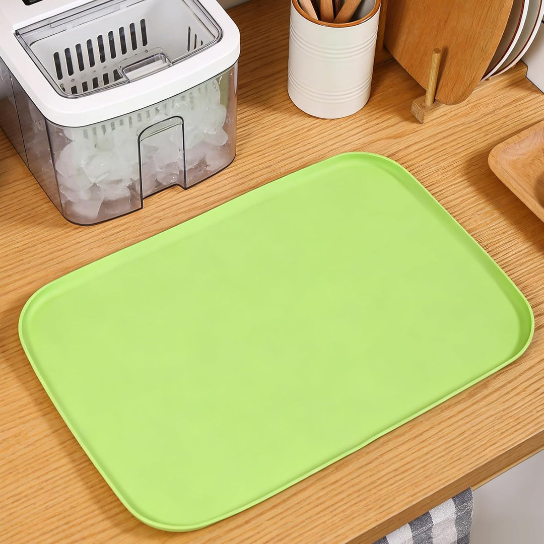 Angoily Eisbereiter Silikon Drip Tray für Arbeitsplatte, Grün