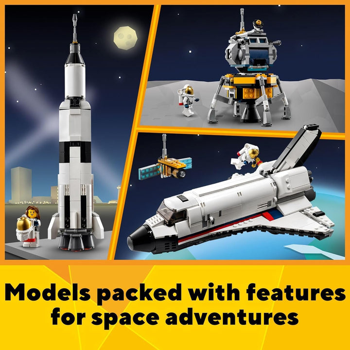 Lego Creator 31117 - 3-in-1 Space Shuttle / Saturn-Rakete / Mondlandefähre (486 Teile)