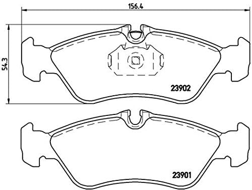 Brembo P 50 082 Bremsbelagsatz, Scheibenbremse - (4-teilig)