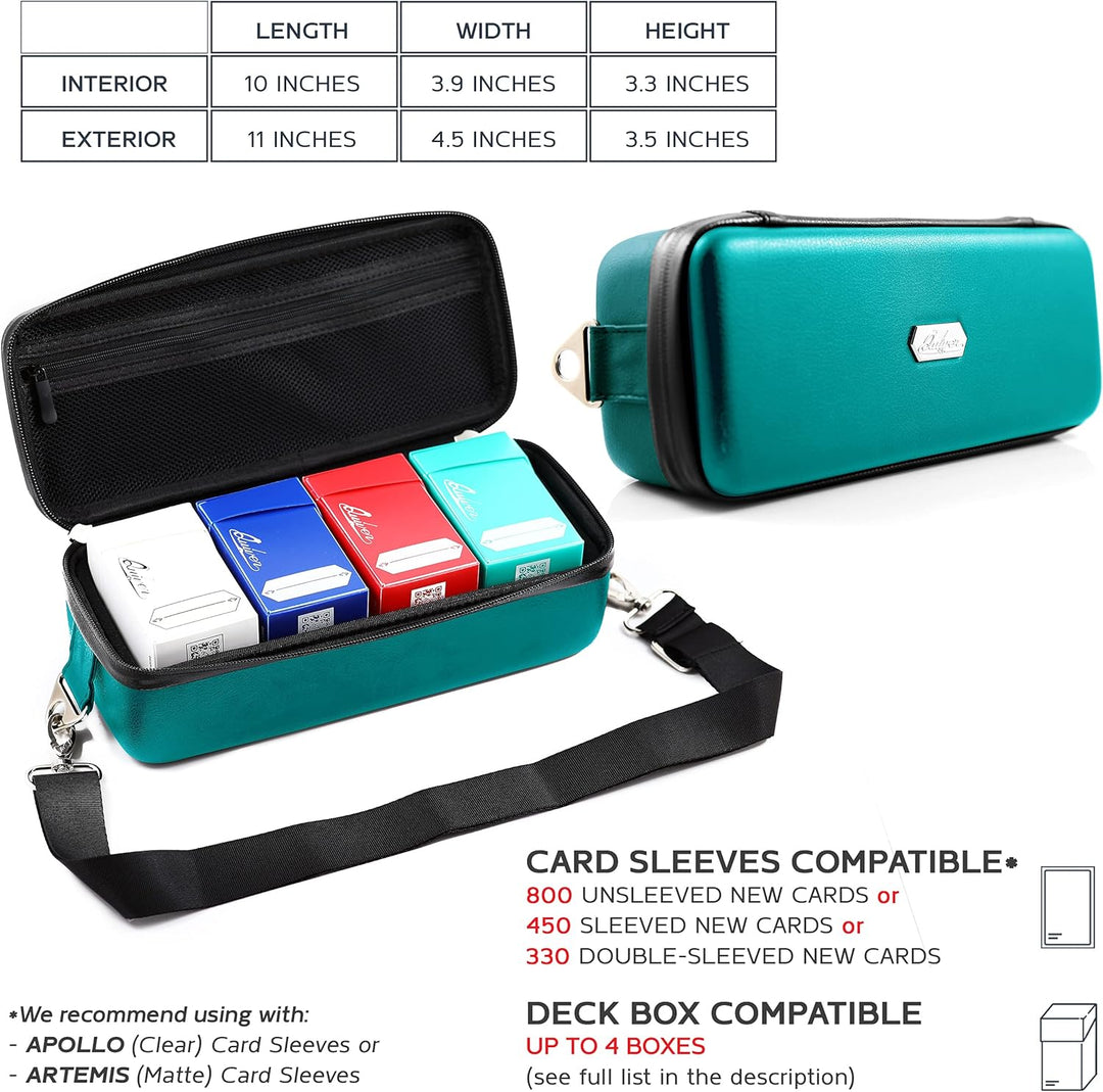 Quiver Time Türkis Bolt Karten-Tragetasche - Halter für Sammelkarten und Deck-Aufbewahrungsbox, komp