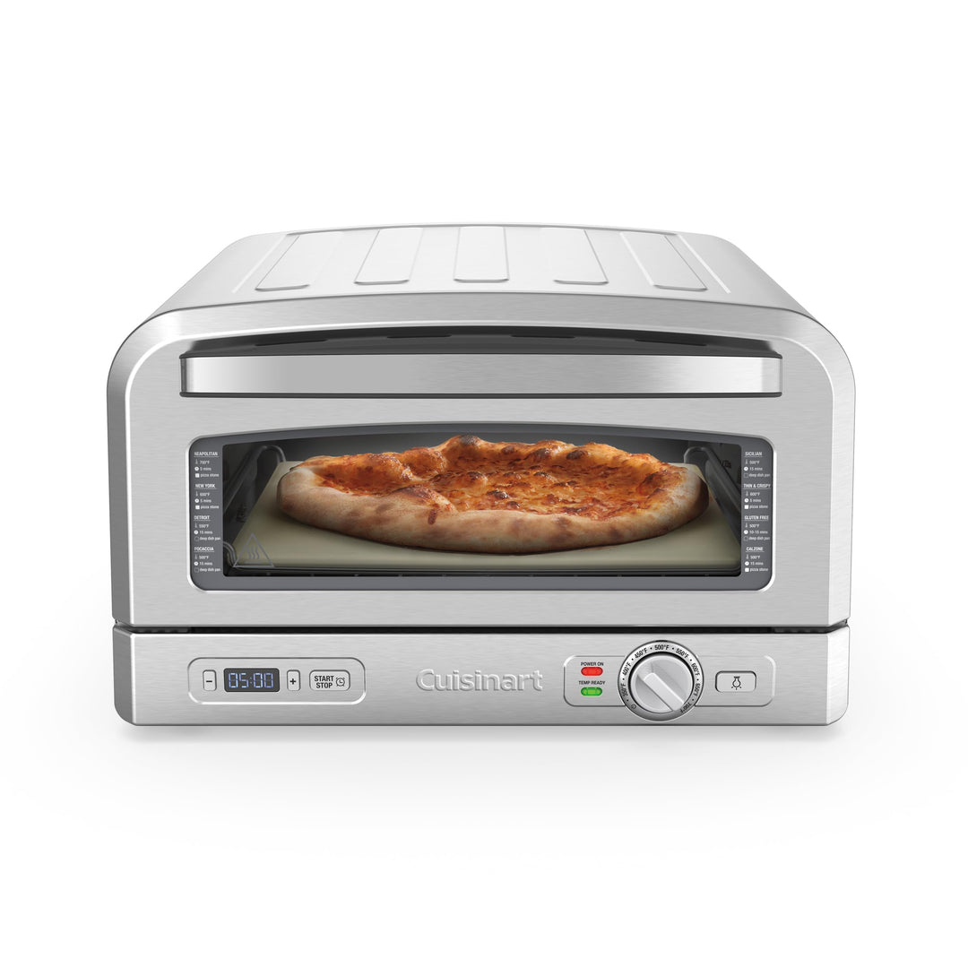 Cuisinart Pizzaofen | Für benutz im Innenbereich | Holzofengeschmack in 5 Minuten | Pizzaset enthalt