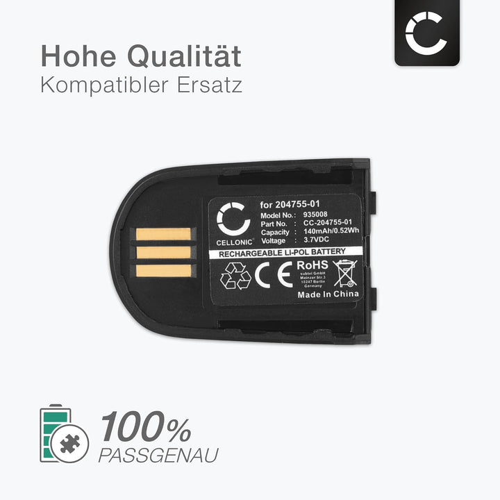 CELLONIC, Akku für Headset kompatibel mit Plantronics Savi W740, Savi 440, Savi 740 (140mAh, 3.7V) E