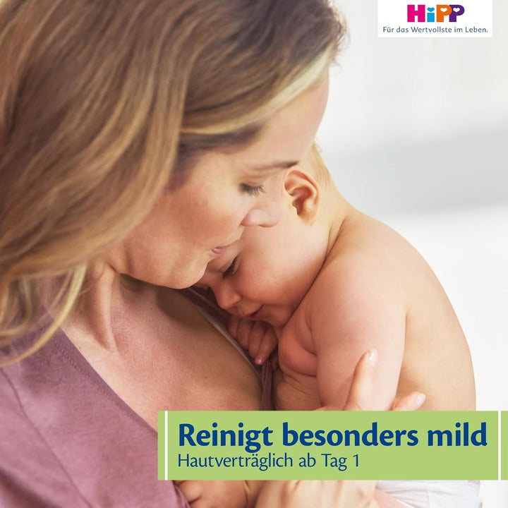 HiPP Babysanft Baby Feuchttücher Ultra Sensitiv, 720 Stück (3 x 240), mit 99% Wasser, ohne Parfum &