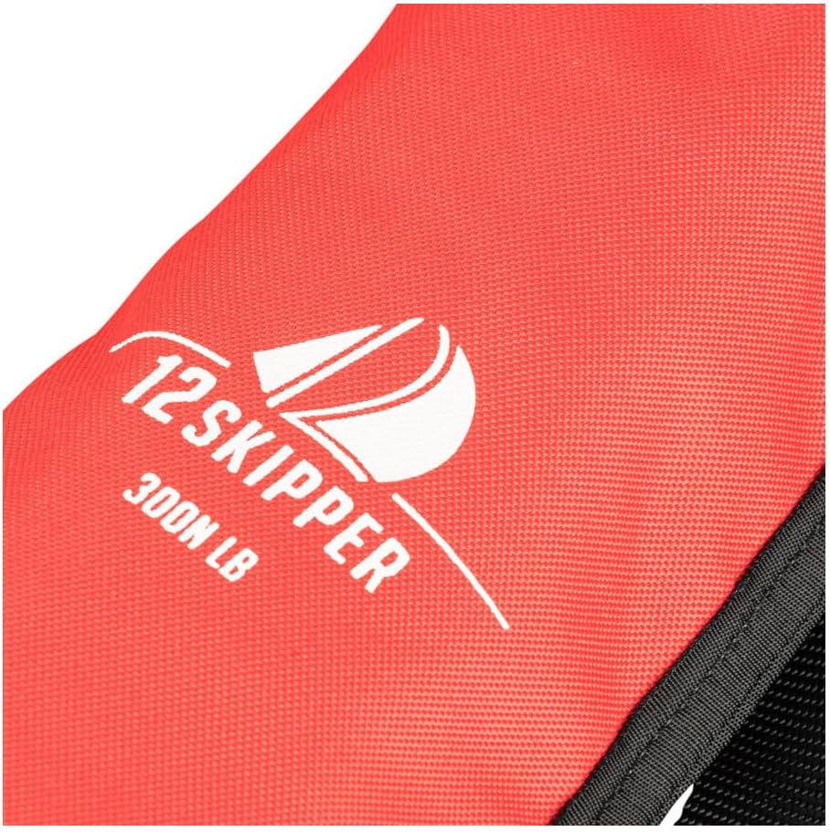 12skipper Automatik Rettungsweste ISO 300N mit Harness, Schwimmweste rot, rot