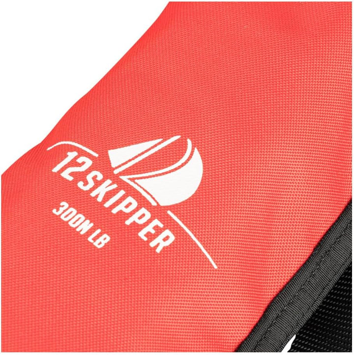 12skipper Automatik Rettungsweste ISO 300N mit Harness, Schwimmweste rot, rot