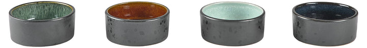 BITZ Minischalenset Dia. 7,5 cm 4 Stck. ass Schwarz/dunkel 3 cm - dia. 7,5 cm Bernstein, Hellblau, G