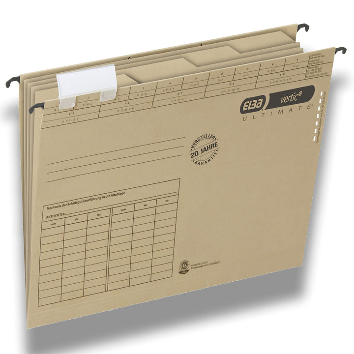 ELBA Projekt und Personalmappe vertic ULTIMATE, 5er Pack, DIN A4, Karton, braun 5er Pack Personalmap