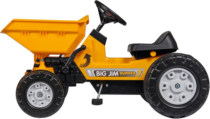 BIG - Jim Dumper Kinderkipper Spielfahrzeug, 3-fach verstellbarer Sitz, wetterbeständiges Kunststoff
