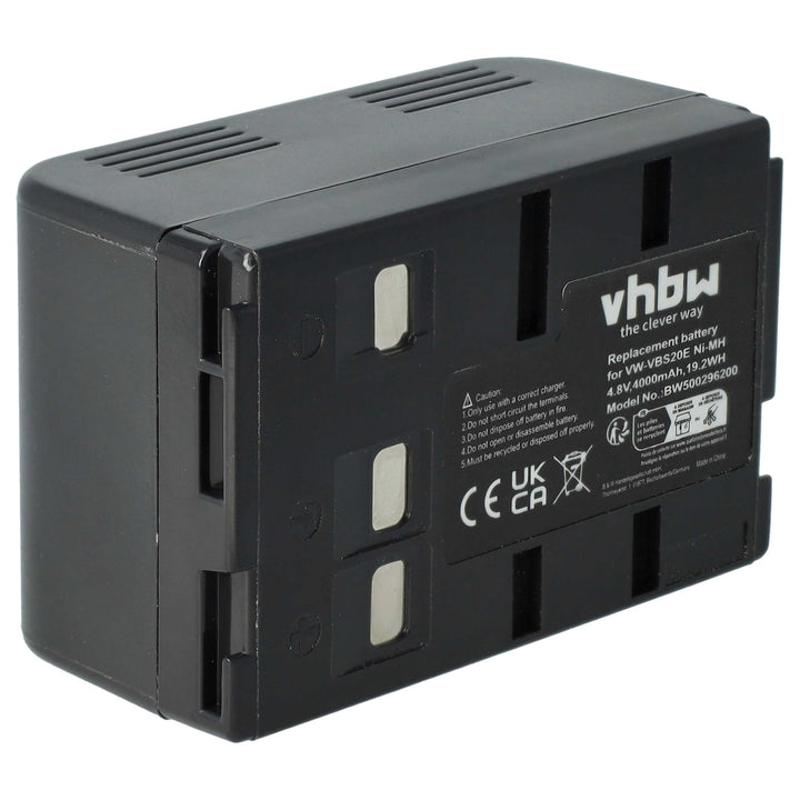 vhbw Akku kompatibel mit Panasonic NV-VX55EG, NV-A1/E, NV-A3/E, NV-CS1/E, NV-R10/E, NV-S85/E Videoka
