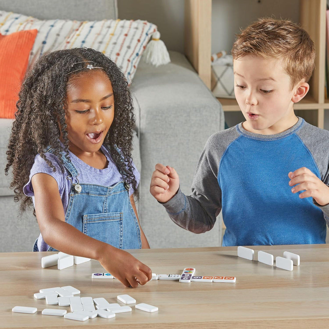 Learning Resources Numberblocks Wiederverwendbare Dominosteine, 112 Dominosteine mit Aufbewahrungsbo