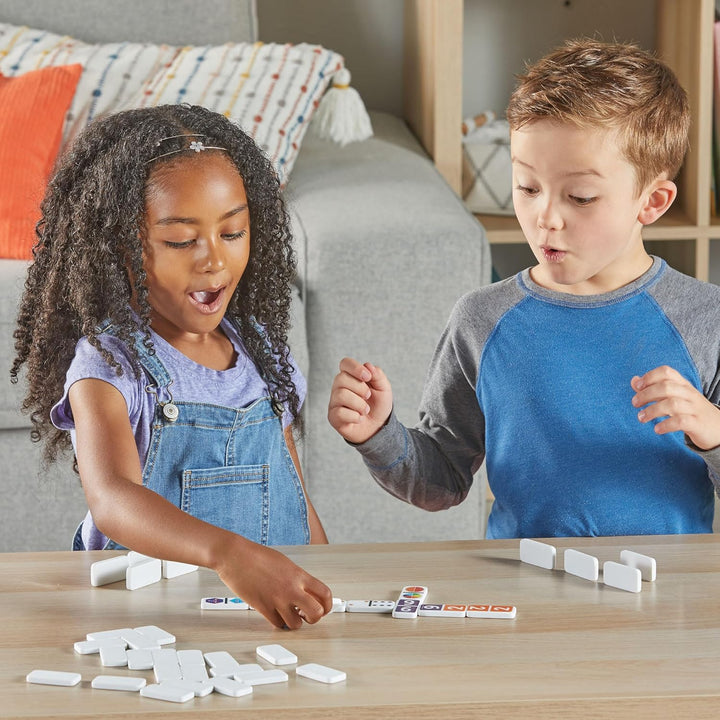Learning Resources Numberblocks Wiederverwendbare Dominosteine, 112 Dominosteine mit Aufbewahrungsbo