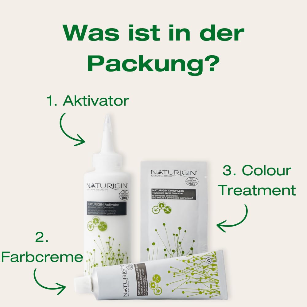 Rotbraun 4.6 permanente Haarfabe mit natürlichen Inhaltsstoffen - Ohne Ammoniak Copper Brown-4.6, Co