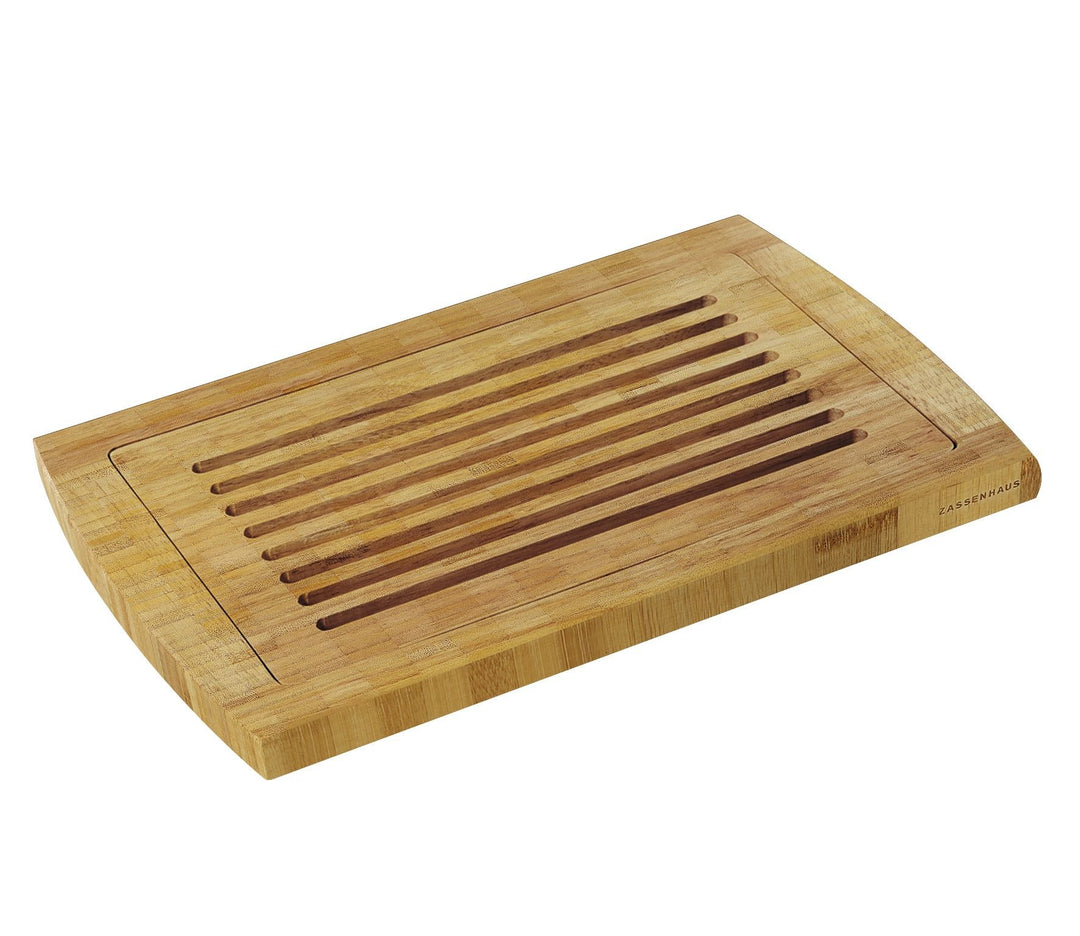 Zassenhaus 0000054064 Brotschneidbrett, Bambus, Holz, braun, 2 x 28 x 42 cm
