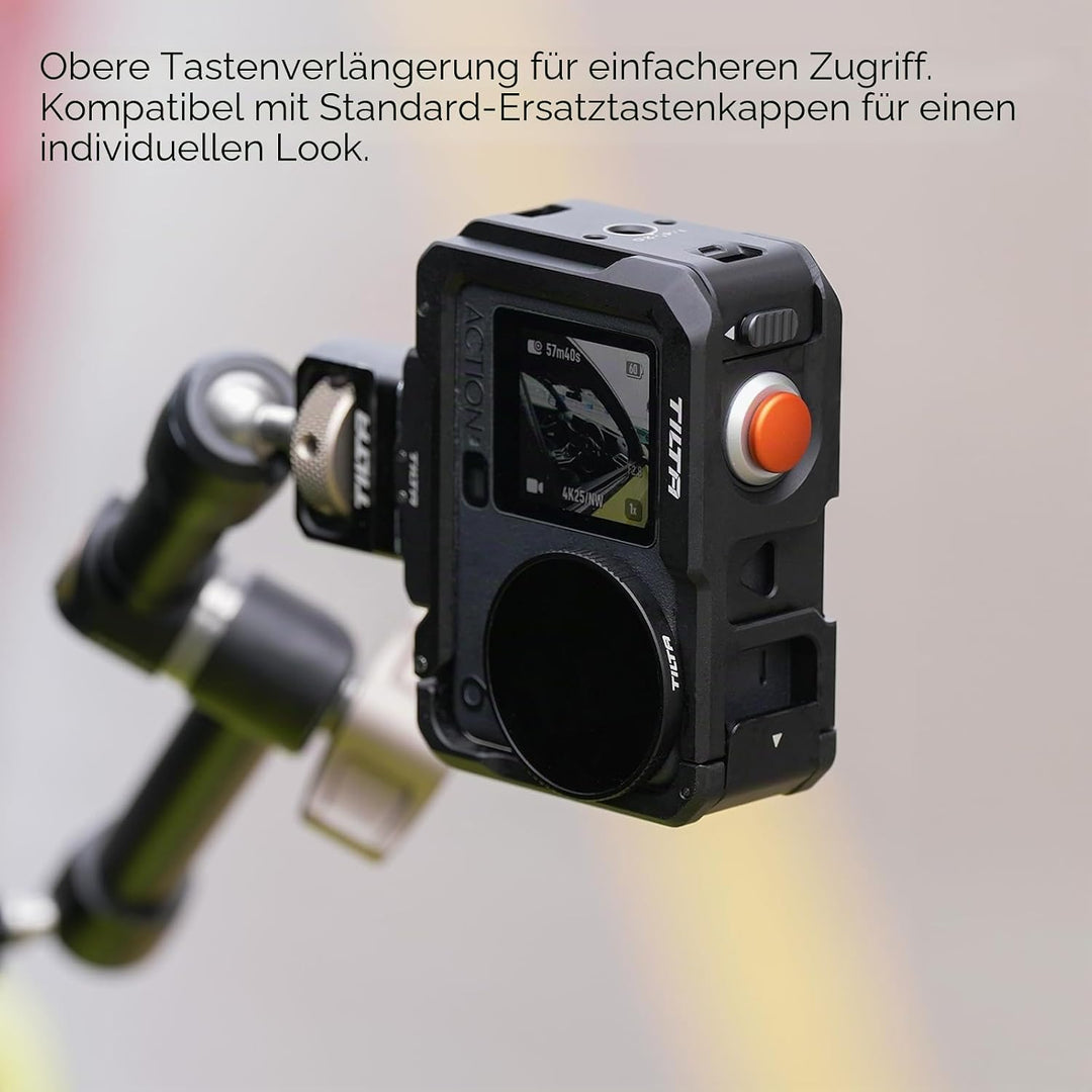 Tilta Action 6 Cage, Kamerakäfig-Basisset Kompatibel mit DJI Osmo Action 6 mit Schnellwechsel-Montag