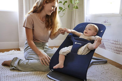 Ergobaby 3-in-1 Evolve Bouncer, Ergonomische Babywippe für Neugeborene ab Geburt bis zum Kleinkind,