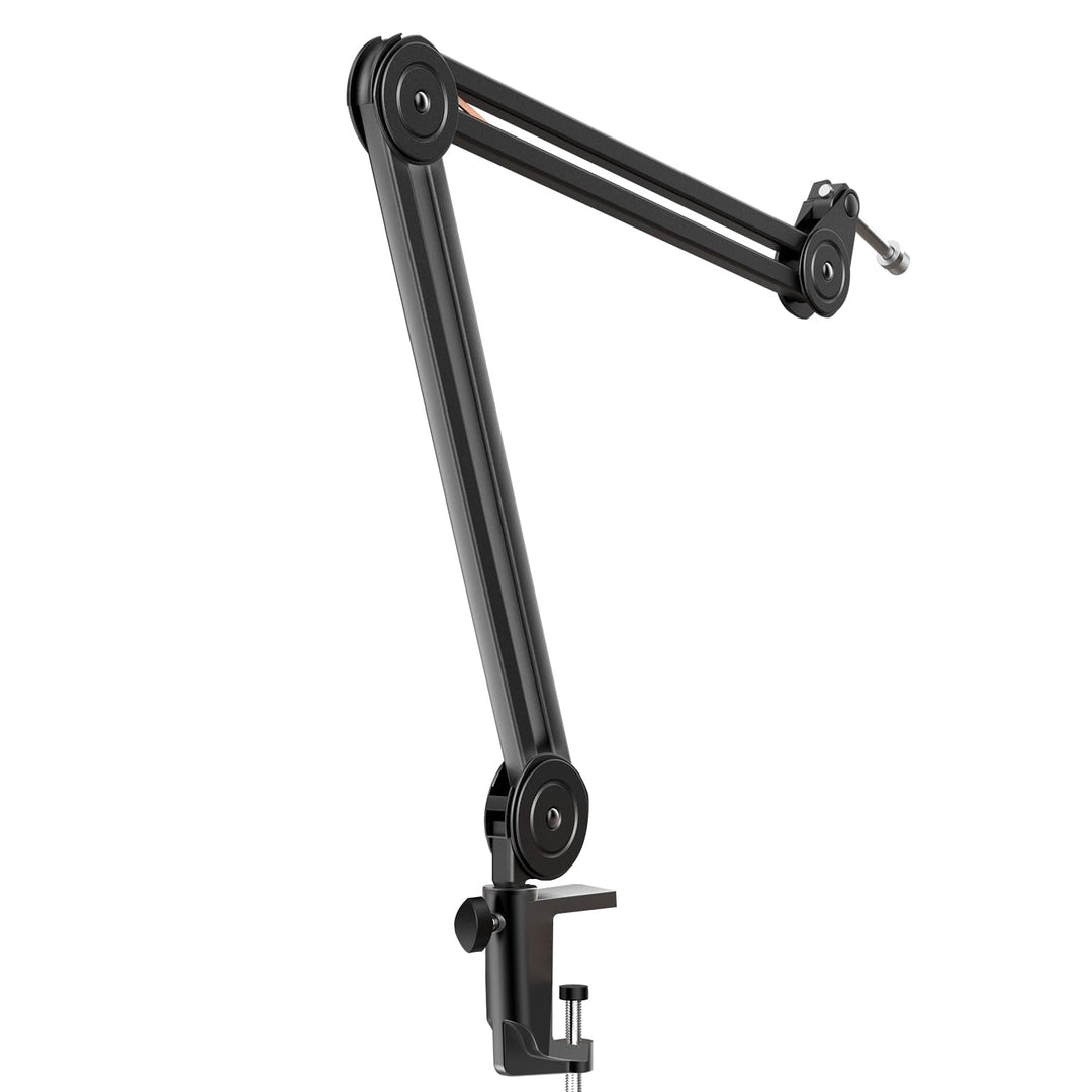 FIFINE Mikrofon Arm, Einstellbarer Mikrofon Ständer, 3/8" bis 5/8" Adapter, Mikrofonclip, DREI Kabel