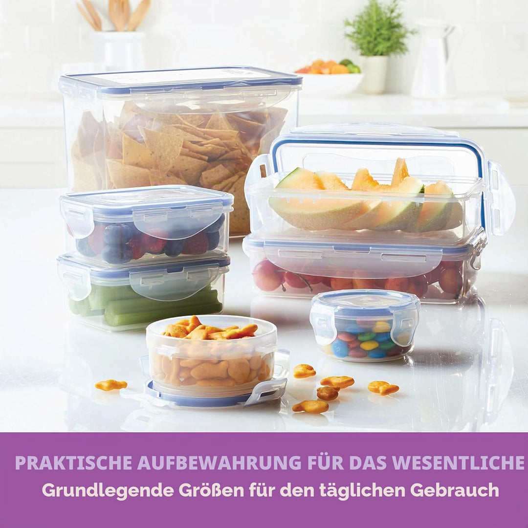 Lock &amp; Lock Vorratsdose HPL811, rechteckig, 600 ml 20 Oz (Pack of 6), 20 Oz (Pack of 6)