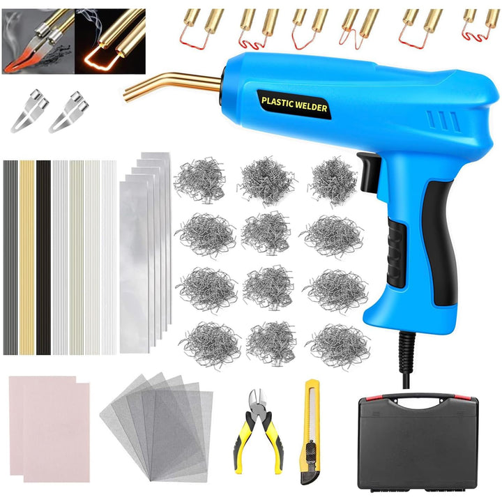 200W 2-in-1 Kunststoff Schweissen Maschine Auto Stossstange Reparatur Set mit 1000PCS Schweissnagel&