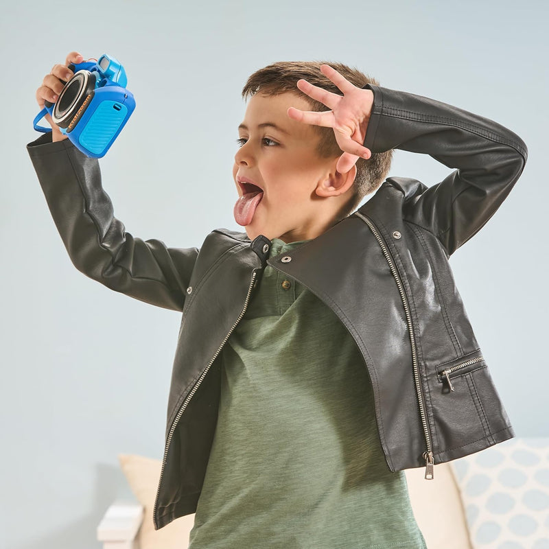 VTech KidiZoom Duo FX in Blau – Robuste Digitalkamera mit kreativen Apps und Spielfunktionen – Für K