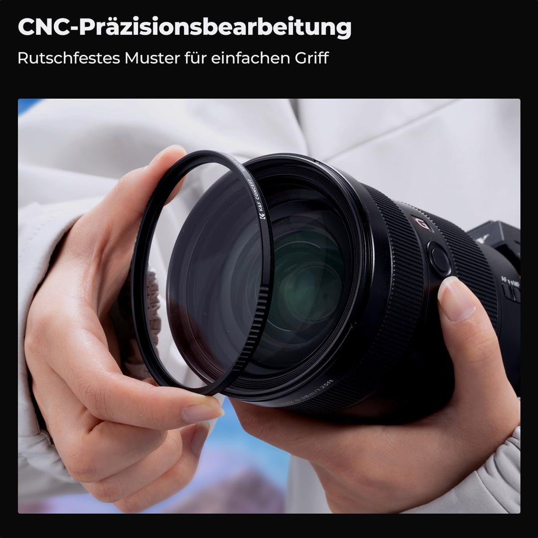 K&F Concept Nano X-Serie UV Filter 127mm Schott-Glas B270 28 Schichten MC Super Slim Schutzfilter Ul