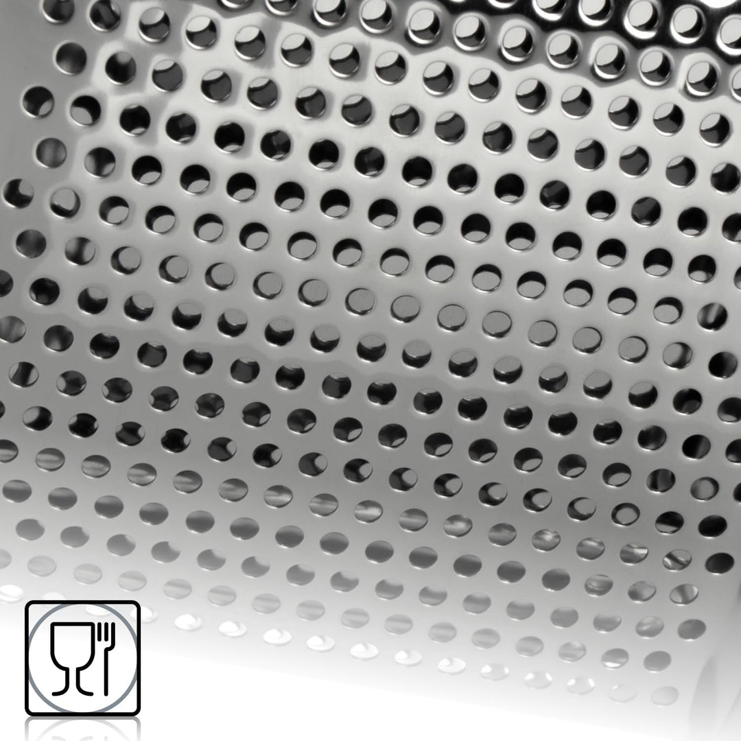 com-four® Kartoffelpresse aus rostfreiem Edelstahl, spülmaschinengeeignet - Spätzlepresse - Spaghett