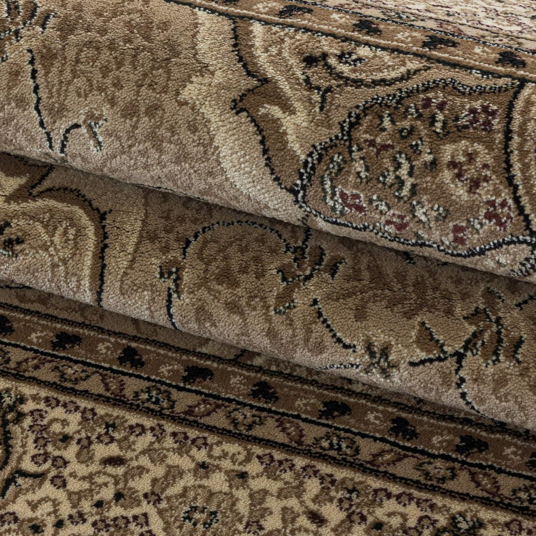 Carpetsale24 Orientteppich Kurzflor Orientalischer Teppich, Klassisch Oriental Ornament Medaillon De