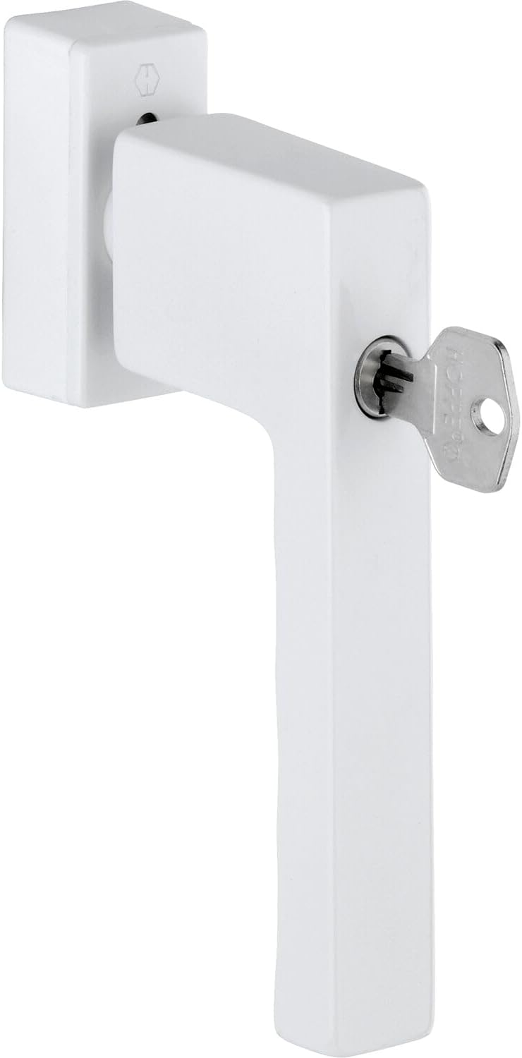 HOPPE Fenstergriff TOULON - Sperrzylinder, VK 7 x 32 - 42 mm, Alu silber silber eloxiert, silber elo
