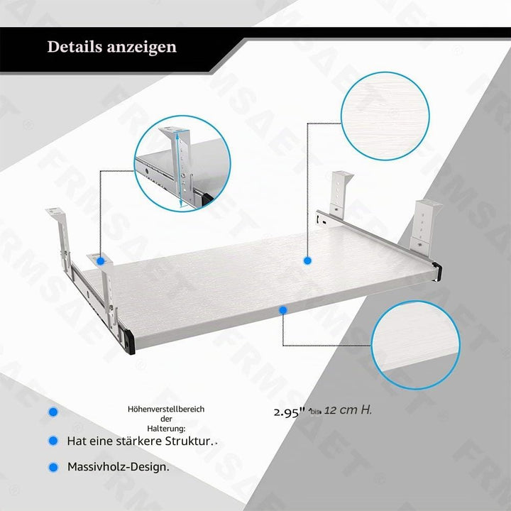 FRMSAET Möbelzubehör Büroproduktanzüge Hardware 53 cm / 60 cm / 76 cm Tastatur Schubladenfach Holzha