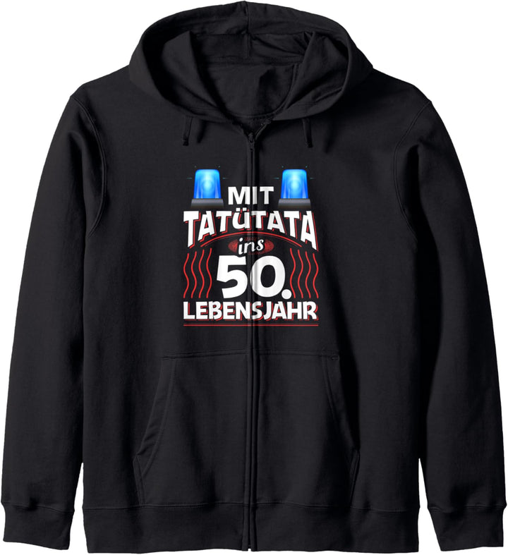 50 Geburtstag Geschenk Mann Frau Feuerwehr Polizei 50 Jahre Kapuzenjacke